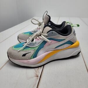 Puma RS curve aura trainers sneakers aqua pastel